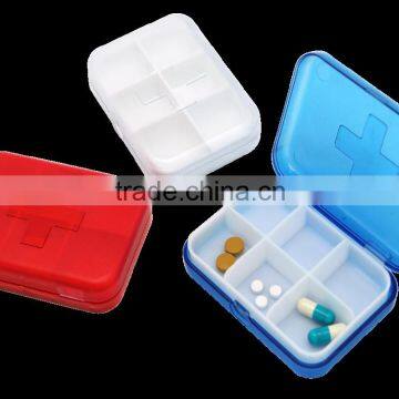 Cross Rectangle Pill Box With Removable 6 Cases Solid White Inner Tray photo-4