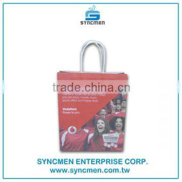 Advertising Popular and Hot Sale Customized White Kraft Paper Bag photo-6