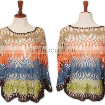 Sexy Handmade Swimwear Crochet Beach Swimsuit Cover Up Knitted Bikini photo-5