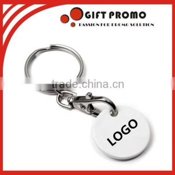 Cheap Plastic Coin Promotional Keychain