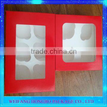 Wholesale Food Grade Decorative White Red Cake Box With ISO FDA photo-3