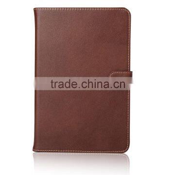 Luxury Genuine leather grain case with 2 card slots for iPad Mini 4