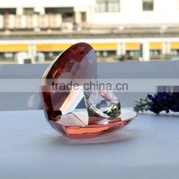 Wholesale Artificial Crystal Glass Conch With Crystal Diamond Inside