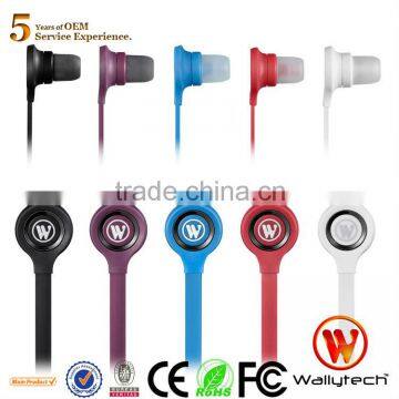Wallytech 3.5mm Earphone For iphone With Microphone with Volume remoter