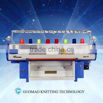 computerized flat knitting machine for knitting jacquard pattern sweater, changshu textile machinery manufacturer