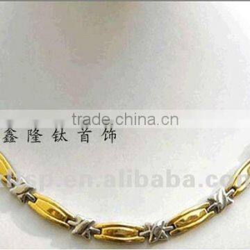 Wholesale Gold-plated Titanium NecklaceTT69