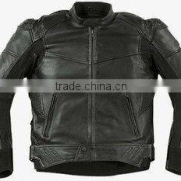 DL-11-91 Leather Motorbike Jacket, Leather Padded Jacket