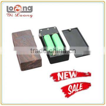 yiloong new mechanical mod chimera wooden dual 18650 box mod chimera dual 18650 battery mod