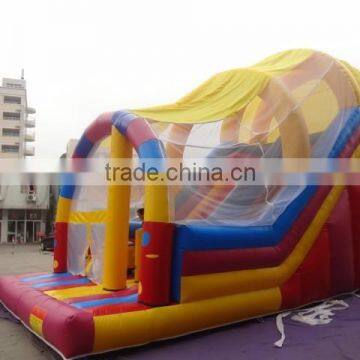 Amusement inflatable slide/inflatable dry slide/inflatable slide with roof