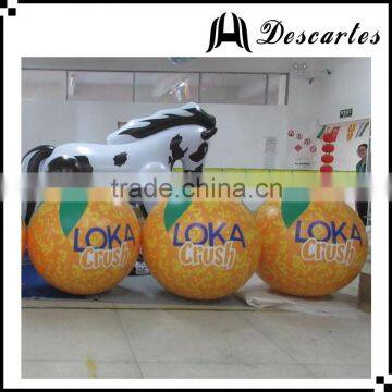 USA 3m Diameter Inflatable Sky Balloon, Inflatable Orange Helium Balloon for Sale photo-2