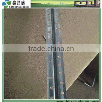 Section the Gypsum Metal Profile for Drywall Partition Perforated T Type Angle photo-3