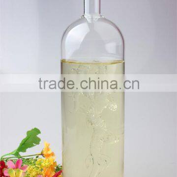 750ml wholesale borosilicate clear dragon shape empty glass liquor bottle for wine,whisky