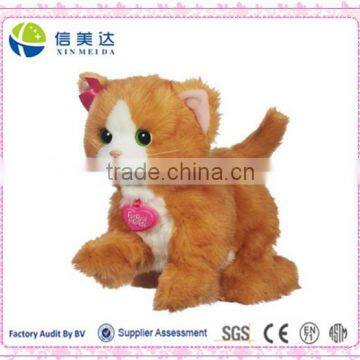 High quality Cute Electronic Walking cat soft baby plush toy