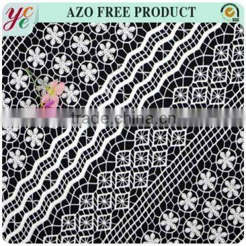 new arrival chemical lace embroidery fabric/embroidered lace fabric