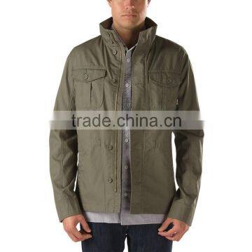 mens cotton fabric military jacket