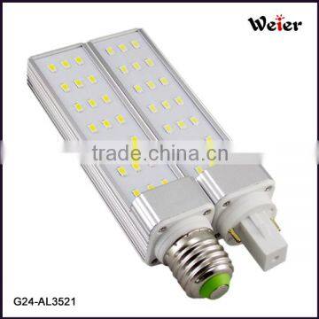 2014 new design led bulb g24 4pin ,led g24 light epistar 5630 smd 7w 10w 15w g24 led lamp