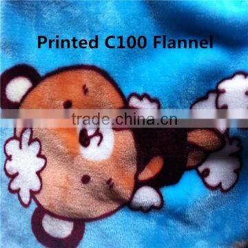 100%Cotton Flannel Fabric For Baby Bedding Set