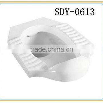 white ceramic squatting pan with fender bathroom WC toilet pan