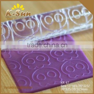 Reposteria moldes Halloween's day Skull fondant decorative embossing rolling pin                        
                                                Quality Choice