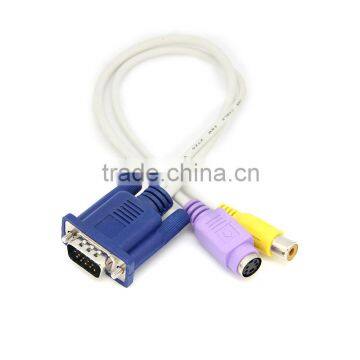 VGA to TV S-Video / RCA OUT Converter Cable Adapter photo-2