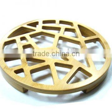 round bamboo fruit basket