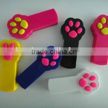 Best Price China electric laser cat toy , Paw shape health cat toy