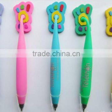 new fashion colorful foot shape soft pvc foot pen magnet