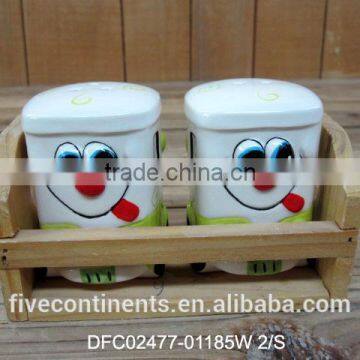 new cute decorative ceramic kids car salt and pepper shaker
