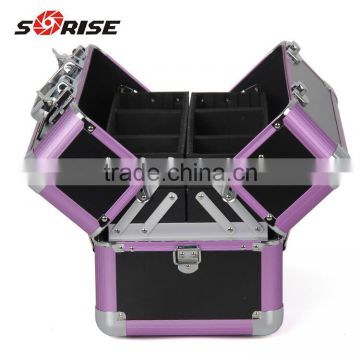 Sunrise Functional Custom Make up Case with Drawers Aluminum Cosmetic Case