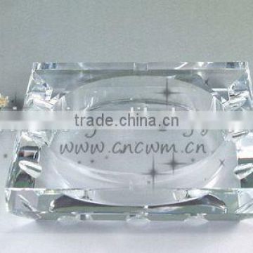 Clear Crystal Ashtray Glass Ashtray For Business Souvenirs Gift