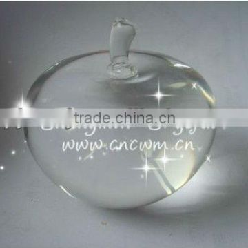 Transparent Crystal Decoration Apple For Wedding Favors