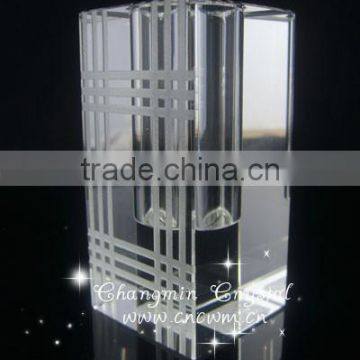 Clear Square Crystal Glass Vase K9 Vase