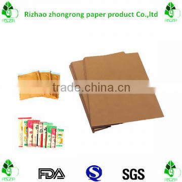 food grade water proof kraft paper bag raw material pe coated kraft paper