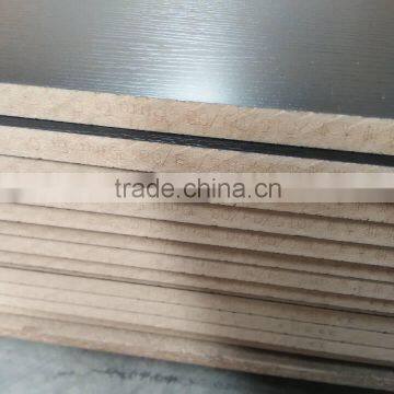 15mm black embossed melamine mdf