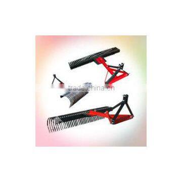 agricultrual machinery 3 point landscraper rake/ tractor 3 pt attachments & implements garden rake