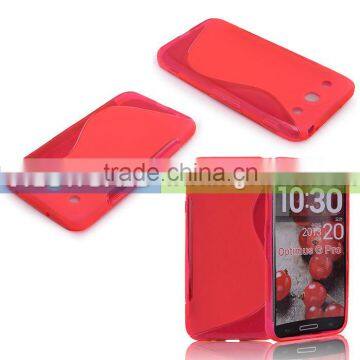 S-Line Red Flexible Cover TPU Case For LG Optimus G Pro