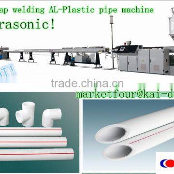 Ultrasonic overlap welding AL-Plastic pipe machine set