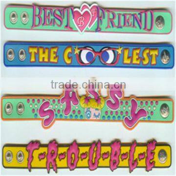 Promotion comfortable durable washable PVC wristband for concert