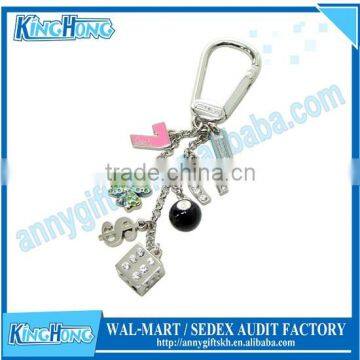 Die struck Iron custom made car keychain