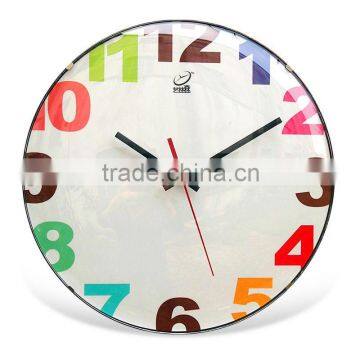 frameless plastic beautiful wall clock