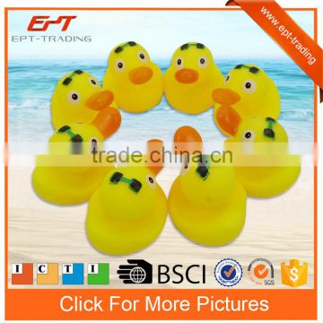 Hot selling funny rubber bath duck toy for wholesale