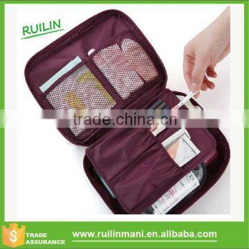 Custom large organizer make up toiletry travel bags for women