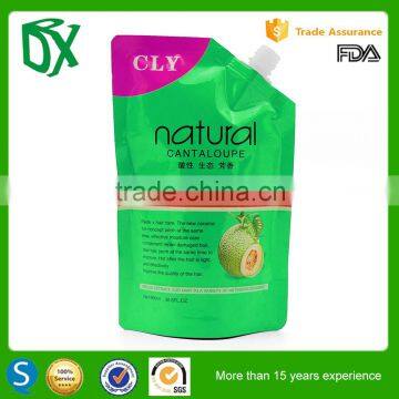  co uk Customized Reusable Juice Drink Food Packaging Stand up Spout Bag with Corner