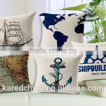 Wholesale Home Decoration Cotton Linen sofa Square Pillow Cover