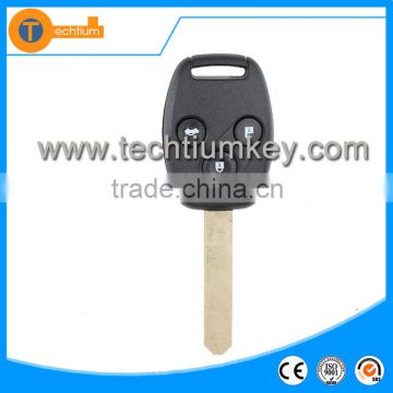 3 button with key fobs and logo without chip groove car remote key blank shell for honda odyssey