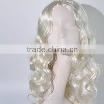 Pretty Long kinky curls wig synthetic blond costume wig N266
