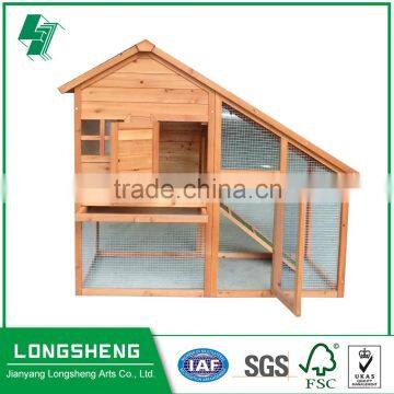 Easy clean wooden rabbit house