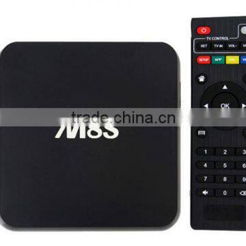 m8s S805 Android TV Box 4K OTT Iptv Quad Core indian iptv android tv box No Monthly Payment