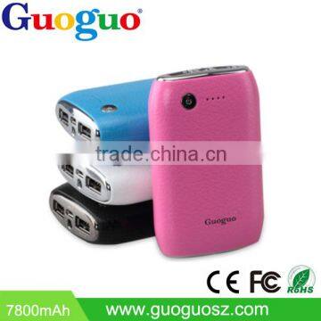 2015 Newest Design High Capacity 7800mAh Phone Charger for All phones