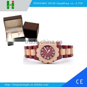 2016 fashion wood customized logo natural bamboo watch